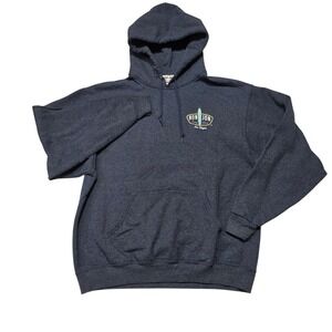 Ron Jon Surf Shop Las Vegas Hoodie Mens Large Navy Blue Cotton Blend Graphic